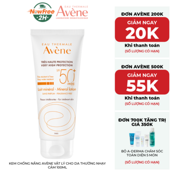 Kem Chống Nắng Avène Vật Lý Cho Da Thường Nhạy Cảm 100ml