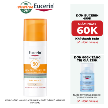 Kem Chống Nắng Eucerin Kiểm Soát Dầu Có Màu SPF 50+ 50ml