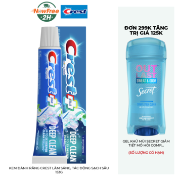 Kem Đánh Răng Crest Làm Sáng, Tác Động Sạch Sâu 153g
