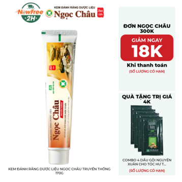 Kem Đánh Răng Dược Liệu Ngọc Châu Truyền Thống 170g