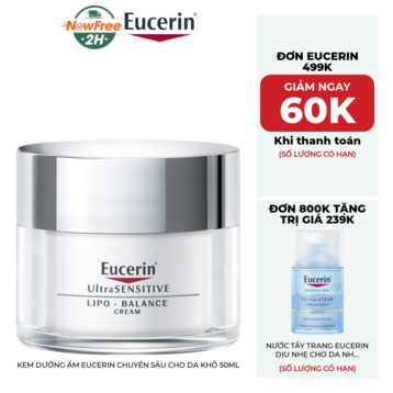 Kem Dưỡng Ẩm Eucerin Chuyên Sâu Cho Da Khô 50ml
