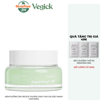 Kem Dưỡng Ẩm Vegick Thuần Chay Cho Da Dầu Nhạy Cảm 50ml