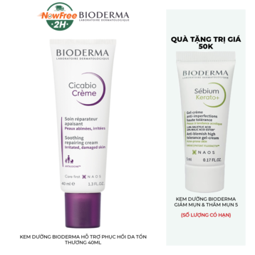 Kem Dưỡng Bioderma Hỗ Trợ Phục Hồi Da Tổn Thương 40ml