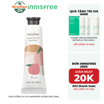 Kem Dưỡng Da Tay innisfree Hương Đào 30ml