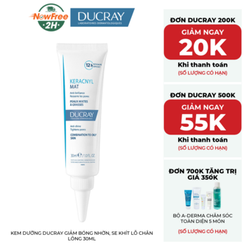 Kem Dưỡng Ducray Giảm Bóng Nhờn, Se Khít Lỗ Chân Lông 30ml