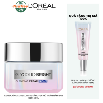 Kem Dưỡng L'Oreal Paris Sáng Mịn Mờ Thâm Nám Ban Đêm 50ml