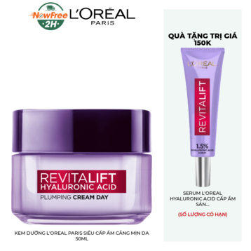 Kem Dưỡng L'Oreal Paris Siêu Cấp Ẩm Căng Mịn Da 50ml