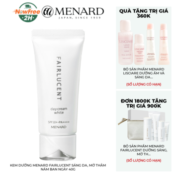 Kem Dưỡng Menard Fairlucent Sáng Da, Mờ Thâm Nám Ban Ngày 40g