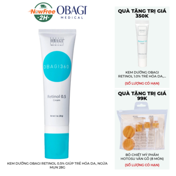 Kem Dưỡng Obagi Retinol 0.5% Giúp Trẻ Hóa Da, Ngừa Mụn 28g