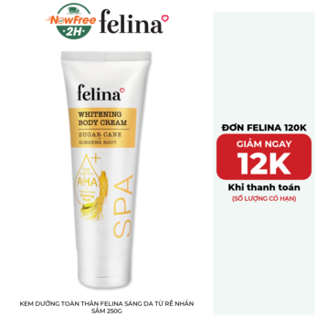 Kem Dưỡng Toàn Thân Felina Sáng Da Từ Rễ Nhân Sâm 250g