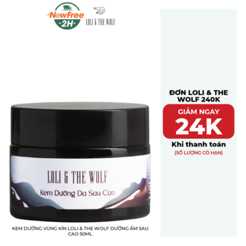 Kem Dưỡng Vùng Kín Loli &amp; The Wolf Dưỡng Ẩm Sau Cạo 50ml