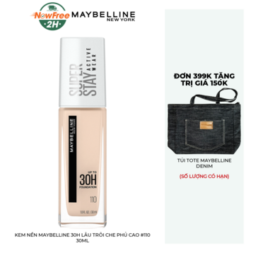 Kem Nền Maybelline 30H Lâu Trôi Che Phủ Cao #110 30ml