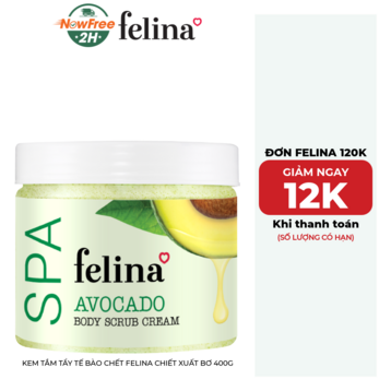 Kem Tắm Tẩy Tế Bào Chết Felina Chiết Xuất Bơ 400g