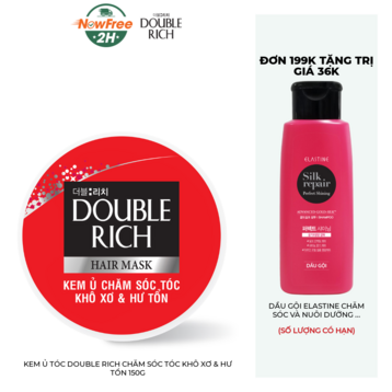 Kem Ủ Tóc Double Rich Chăm Sóc Tóc Khô Xơ &amp; Hư Tổn 150g