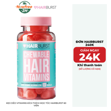 Kẹo Dẻo Vitamins Kích Thích Mọc Tóc Hairburst 60 Viên