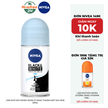 Lăn Khử Mùi Nivea Ngăn Ố Vàng Thanh Mát Dịu Nhẹ 50ml