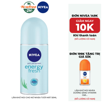 Lăn Khử Mùi Cho Nữ Nivea Tươi Mát 50ml