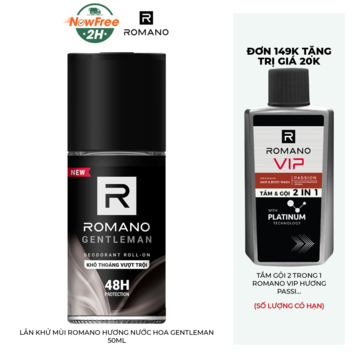 Lăn Khử Mùi Romano Hương Nước Hoa Gentleman 50ml