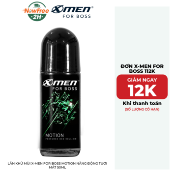 Lăn Khử Mùi X-Men For Boss Motion Năng Động Tươi Mát 50ml