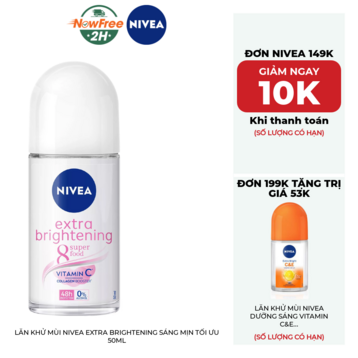 Lăn Khử Mùi Nivea Extra Brightening Sáng Mịn Tối Ưu 50ml