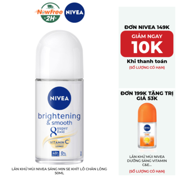 Lăn Khử Mùi Nivea Sáng Mịn Se Khít Lỗ Chân Lông 50ml