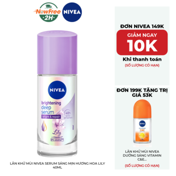Lăn Khử Mùi Nivea Serum Sáng Mịn Hương Hoa Lily 40ml