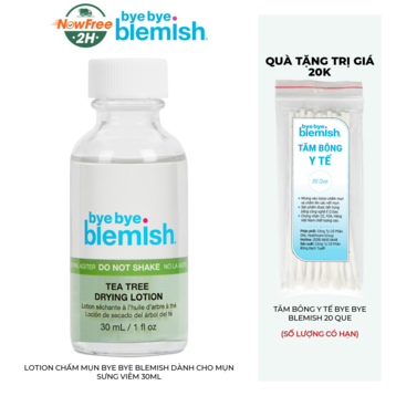 Lotion Chấm Mụn Bye Bye Blemish Dành Cho Mụn Sưng Viêm 30ml