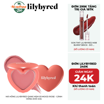 Má Hồng Lilybyred Dạng Kem 03 Mood Rose - Cánh Hồng Khô 3.5g