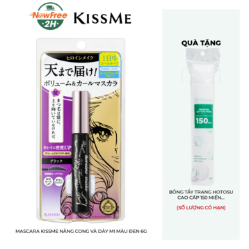 Mascara Kissme Nâng Cong Và Dày Mi Màu Đen 6g
