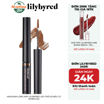 Mascara Lông Mày Lilybyred Lâu Trôi 02 Nâu Tự Nhiên 3.5g