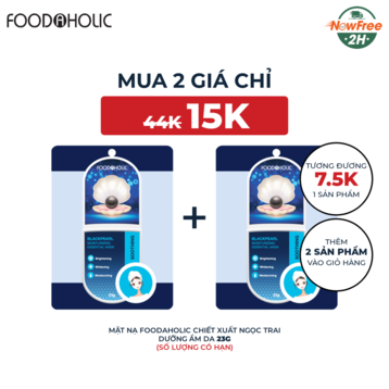 Mặt Nạ Foodaholic Chiết Xuất Ngọc Trai Dưỡng Ẩm Da 23g