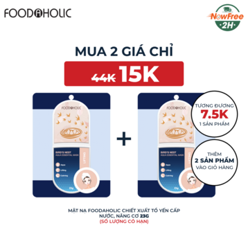 Mặt Nạ Foodaholic Chiết Xuất Tổ Yến Cấp Nước, Nâng Cơ 23g