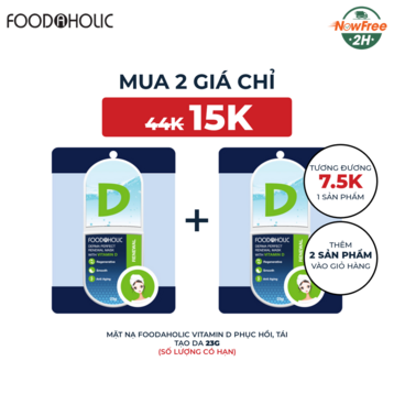 Mặt Nạ Foodaholic Vitamin D Phục Hồi, Tái Tạo Da 23g