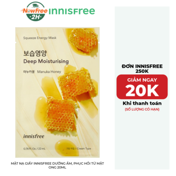 Mặt Nạ Giấy innisfree Dưỡng Ẩm, Phục Hồi Từ Mật Ong 20ml