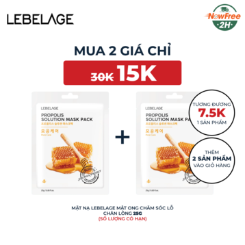 Mặt Nạ Lebelage Mật Ong Chăm Sóc Lỗ Chân Lông 25g