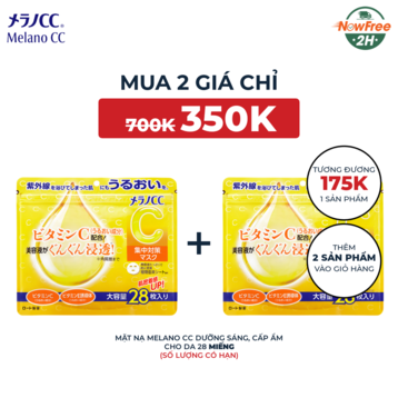 Mặt Nạ Melano CC Dưỡng Sáng, Cấp Ẩm Cho Da 28 Miếng