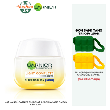 Mặt Nạ Ngủ Garnier Tinh Chất Sữa Chua Sáng Da Ban Đêm 50ml