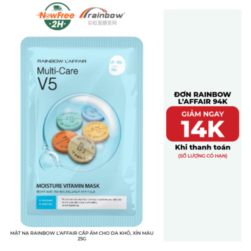 Mặt Nạ Rainbow L’affair Cấp Ẩm Cho Da Khô, Xỉn Màu 25g