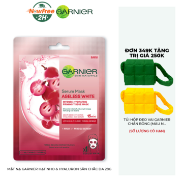 Mặt Nạ Garnier Hạt Nho &amp; Hyaluron Săn Chắc Da 28g