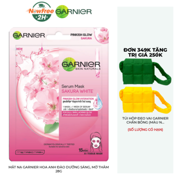 Mặt Nạ Garnier Hoa Anh Đào Dưỡng Sáng, Mờ Thâm 28g