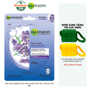 Mặt Nạ Garnier Hoa Oải Hương Cấp Ẩm, Làm Dịu Da 28g