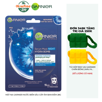 Mặt Nạ Garnier Nước Biển Sâu Cấp Ẩm Ban Đêm 28g