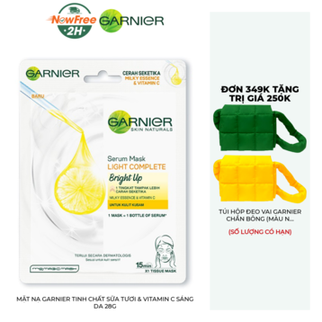 Mặt Nạ Garnier Tinh Chất Sữa Tươi &amp; Vitamin C Sáng Da 28g