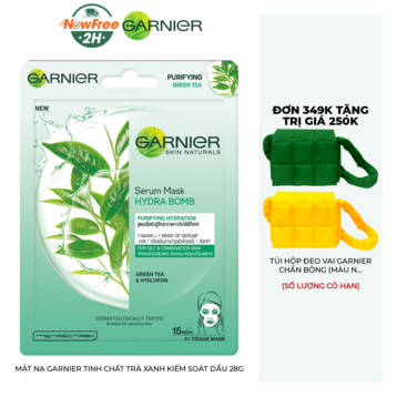 Mặt Nạ Garnier Tinh Chất Trà Xanh Kiểm Soát Dầu 28g