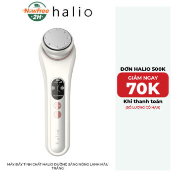 Máy Đẩy Tinh Chất Halio Dưỡng Sáng Nóng Lạnh Màu Trắng