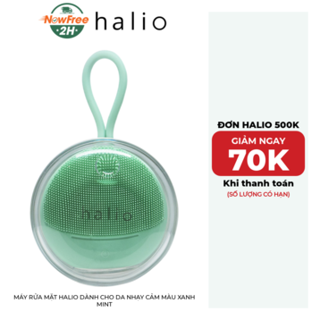 Máy Rửa Mặt Halio Dành Cho Da Nhạy Cảm Màu Xanh Mint