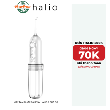 Máy Tăm Nước Cầm Tay Halio 6 Chế Độ