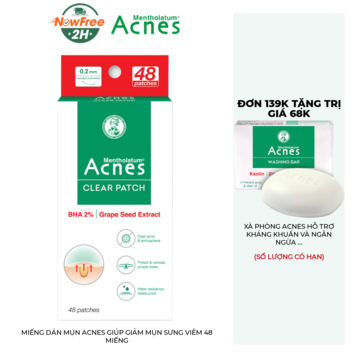 Miếng Dán Mụn Acnes Giúp Giảm Mụn Sưng Viêm 48 Miếng