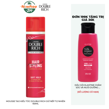 Mousse Tạo Kiểu Tóc Double Rich Giữ Nếp Tự Nhiên 150ml