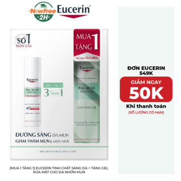 [Mua 1 Tặng 1] Eucerin Tinh Chất Sáng Da + Tặng Gel Rửa Mặt Cho Da Nhờn Mụn